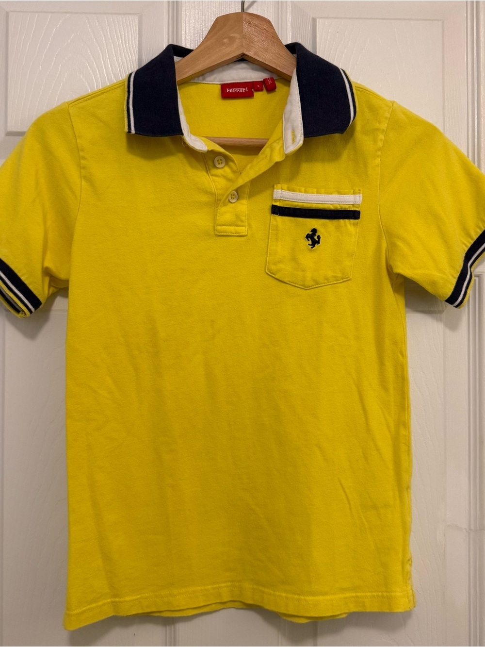 Like New Ferrari Official Boy's Front Pocket Polo